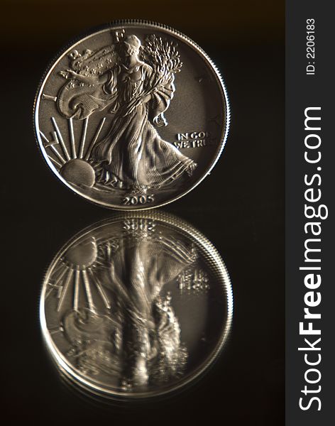 2005 Silver Eagle Coin Money. 2005 Silver Eagle Coin Money