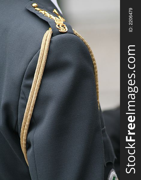 Detail of Swedish officer's uniform