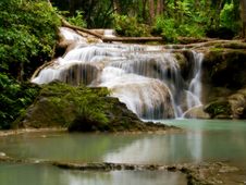 Erawan Waterfall Royalty Free Stock Photos Erawan Waterfall Royalty Free Stock Photos