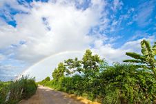 Pathway To Rainbow Royalty Free Stock Image
