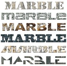 Six Words Marble Stock Photography Six Words Marble Stock Photography