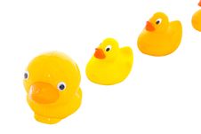 Toy Duck Family Stock Photo