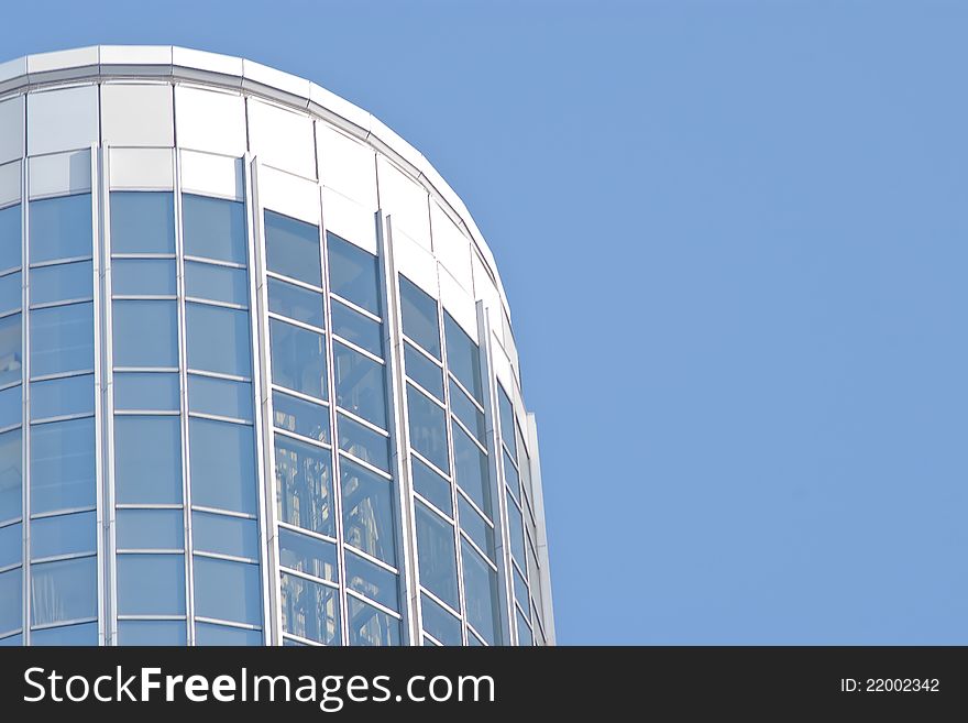 Blue sky and glass building