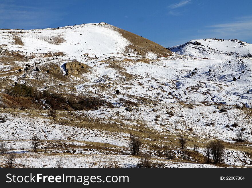 A view of snow at winter in Munzur Vale, Tunceli. A view of snow at winter in Munzur Vale, Tunceli.