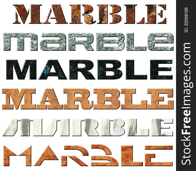 Six Words Marble