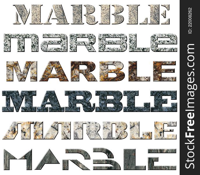Six Words Marble