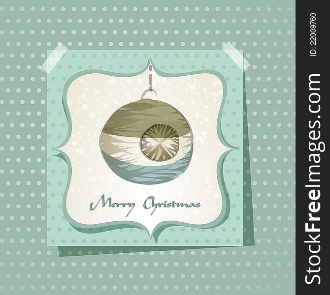 Christmas card / with Christmas ball | EPS10 Compatibility Required