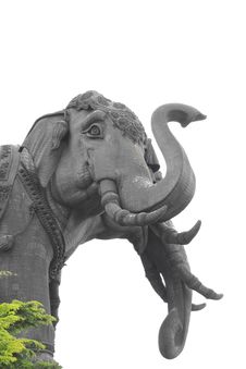 Three Headed Elephant Statue. Royalty Free Stock Photos Three Headed Elephant Statue. Royalty Free Stock Photos