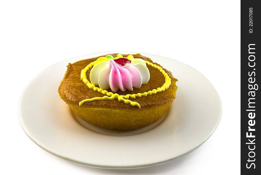 Cup Cake On Dish