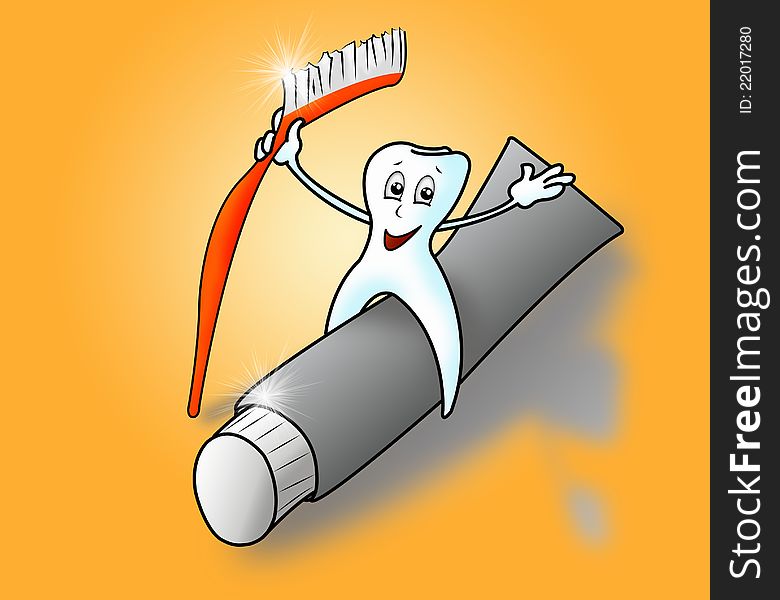 Tooth And Toothpaste