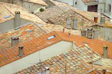 French Roof Tiles Stock Photos