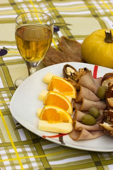 Mediterranean Meal Royalty Free Stock Photos Mediterranean Meal Royalty Free Stock Photos