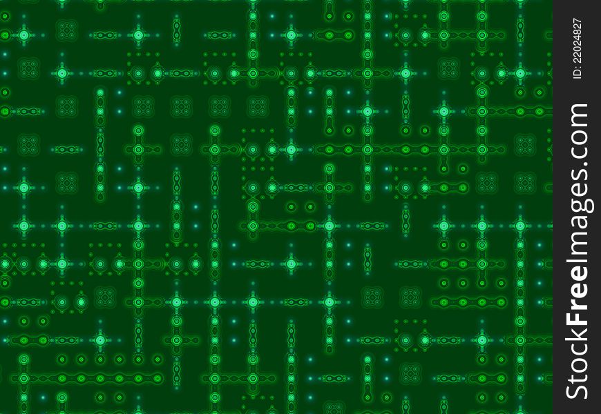 Digital abstrac textured green disco futuristic background. Digital abstrac textured green disco futuristic background