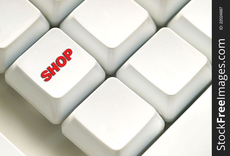 The button for purchases on the keyboard