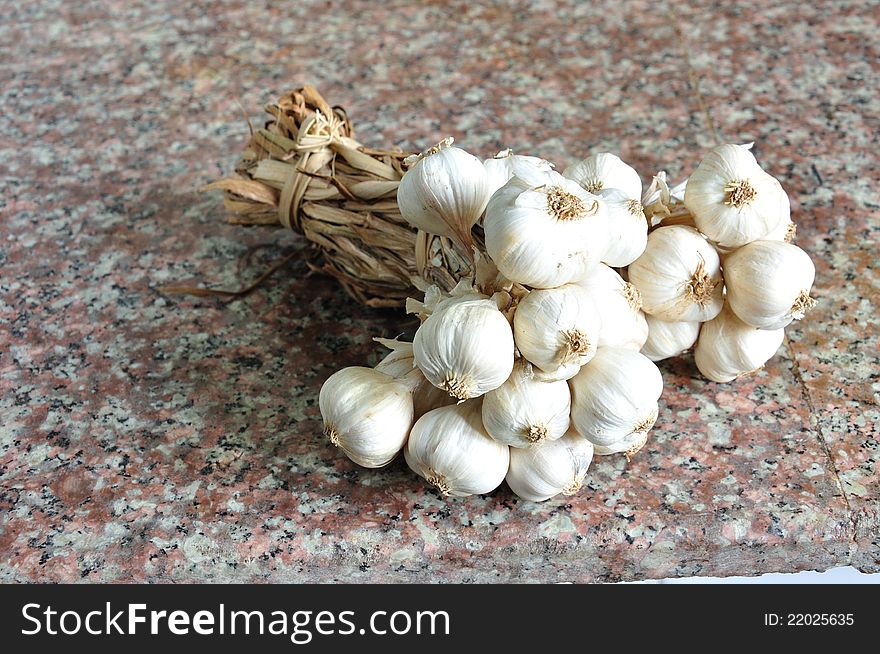 Closeup Of Garlic