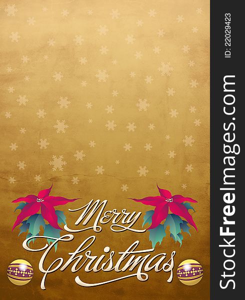 Beautiful Christmas card - poster template