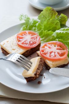 Bread With Cheese Stock Photo Bread With Cheese Stock Photo