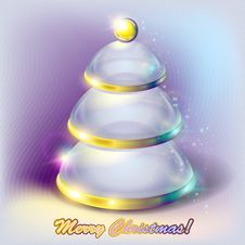 Abstract Glass Christmas Tree Royalty Free Stock Photos Abstract Glass Christmas Tree Royalty Free Stock Photos