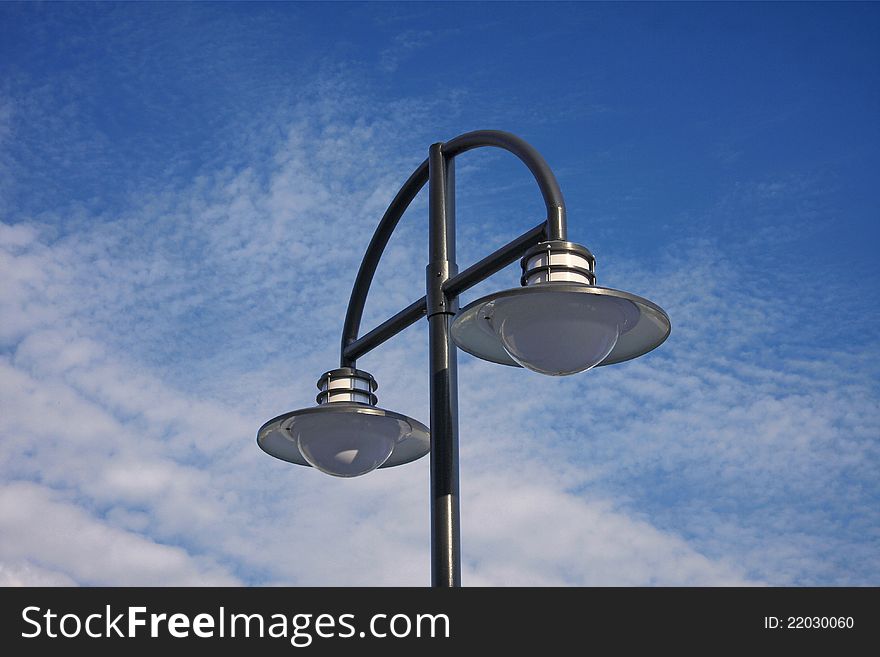 Street Lamp On Blue Sky
