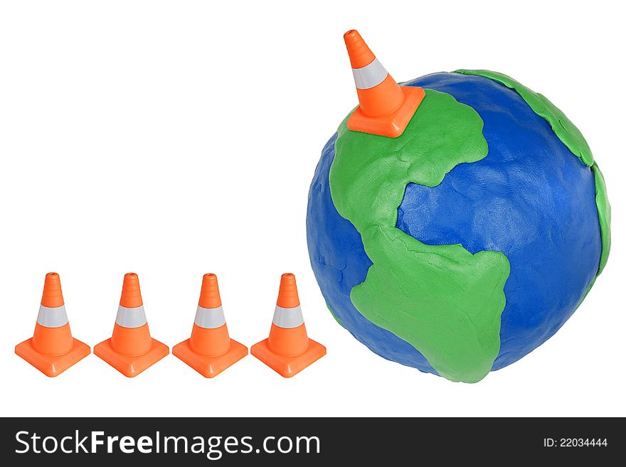 Emergency cone and globe