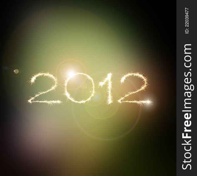 New Year 2012 in space