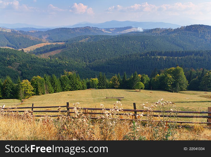 Beauty mountain with forest landscape. Beauty mountain with forest landscape