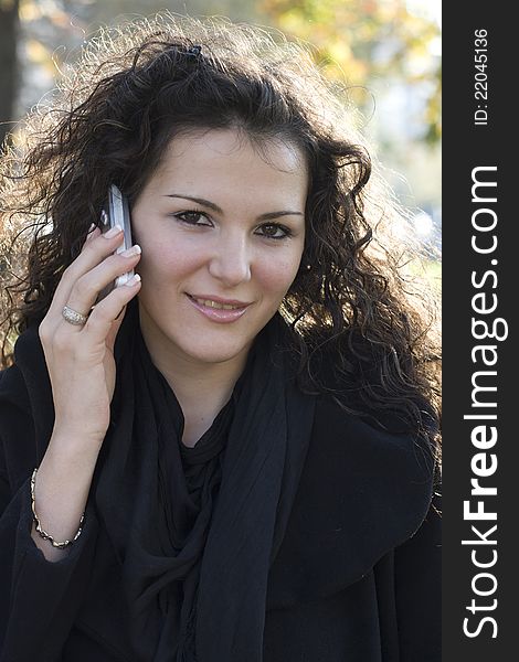 Businesswoman With Mobile Phone