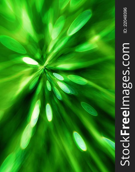 Green bright and saturated art abstract background