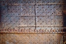 Old Door Rusty Metal Cover Royalty Free Stock Images