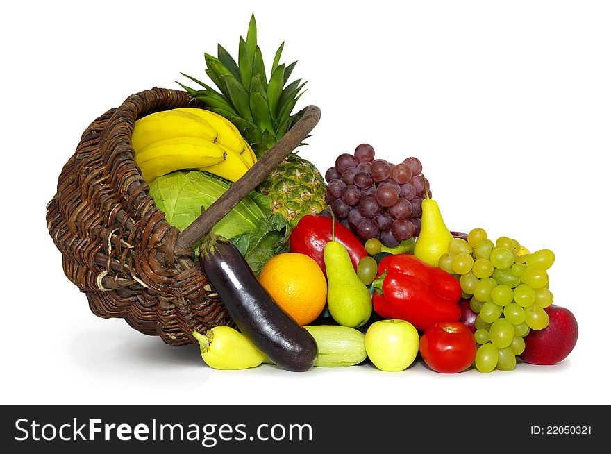 Composition with variety of fruits