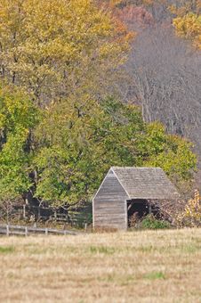 Late Fall Shed Stock Photography