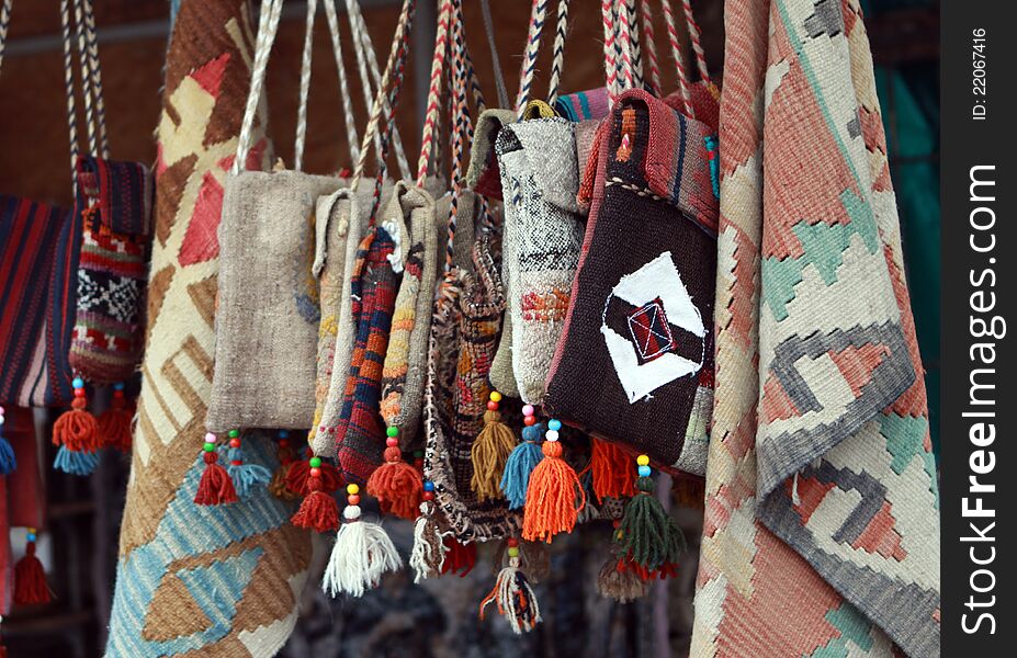 View of authentic bag in the bazaar, Harput, Turkey. View of authentic bag in the bazaar, Harput, Turkey.