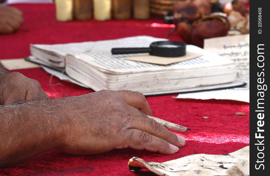 Man reads the Torah