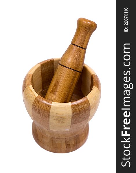 Wood Pestle With Two Pattern Design