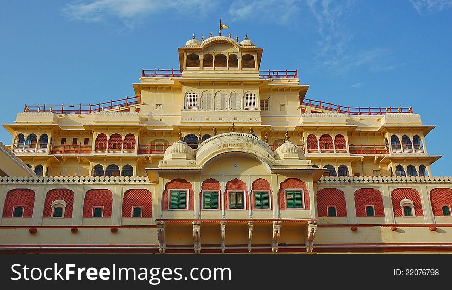 Chandra Mahal in City palace, Jaipur, India