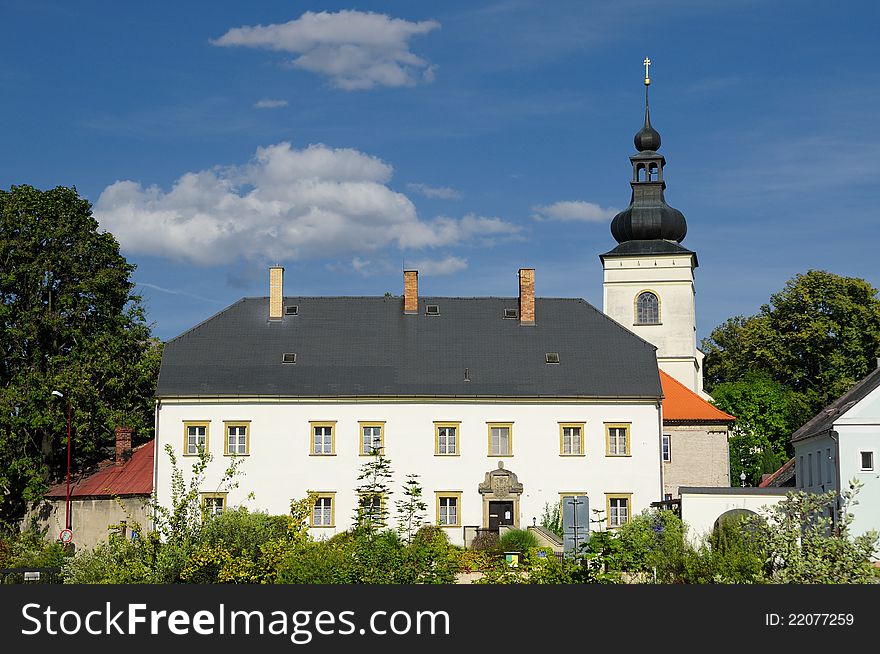 Parish Office and church in Svitavy