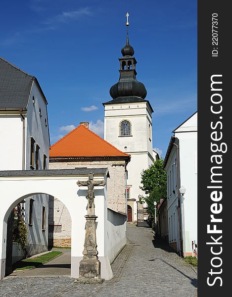 Parish Office and church in Svitavy