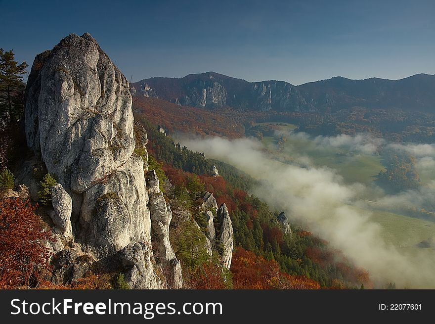 View of rock and her surrounding countryside. View of rock and her surrounding countryside.