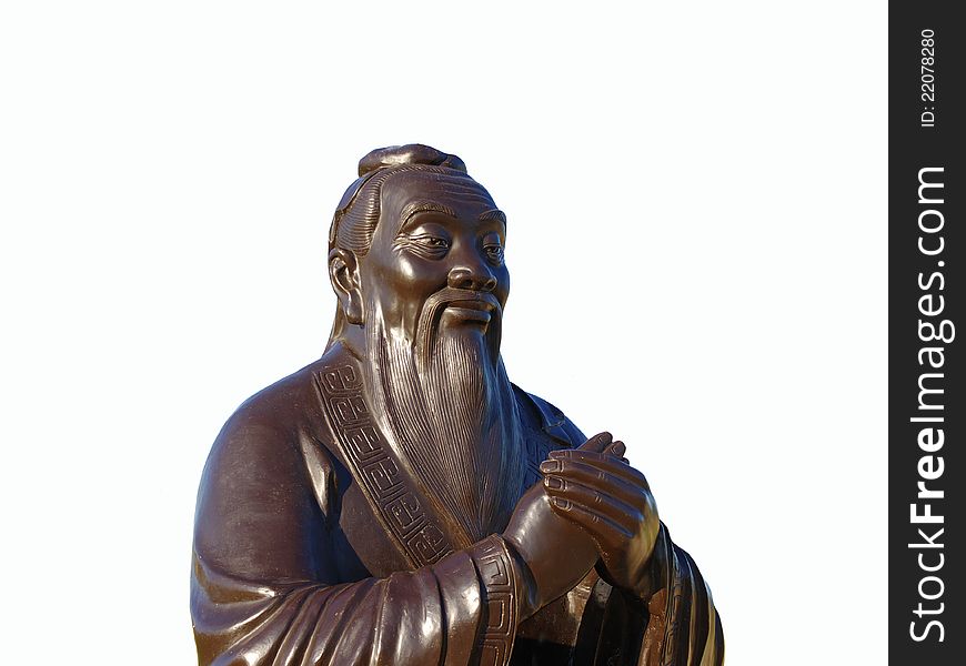 Statue Of Eastern Sage In Meditation