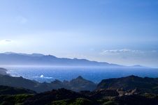 Sea Coast In Costa Brava With Mountains Royalty Free Stock Photo Sea Coast In Costa Brava With Mountains Royalty Free Stock Photo