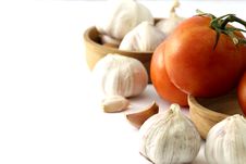 Tomatoes And Garlic Stock Image Tomatoes And Garlic Stock Image
