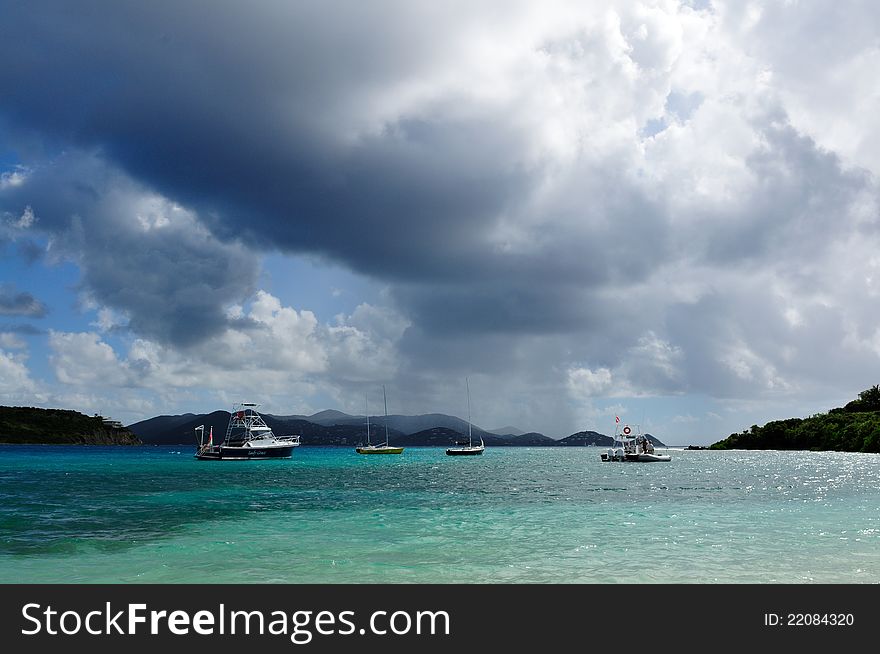 Tropical storm on the way, St. Thomas, US Virgin Island (USVI)