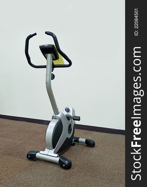 A exercise bike machine made for health fitness indoors