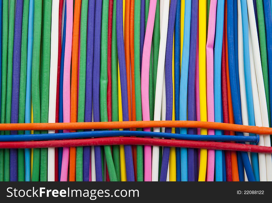 Multicolor balloon tube textures background