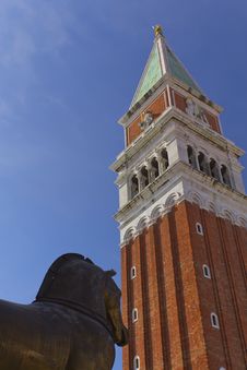 Campanile In Piazza San Marco (Venice) Stock Image