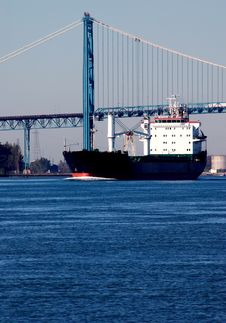 Ship On Detroit River Stock Photos Ship On Detroit River Stock Photos