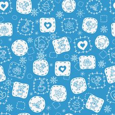 Seamless Winter Pattern2 Stock Photos Seamless Winter Pattern2 Stock Photos