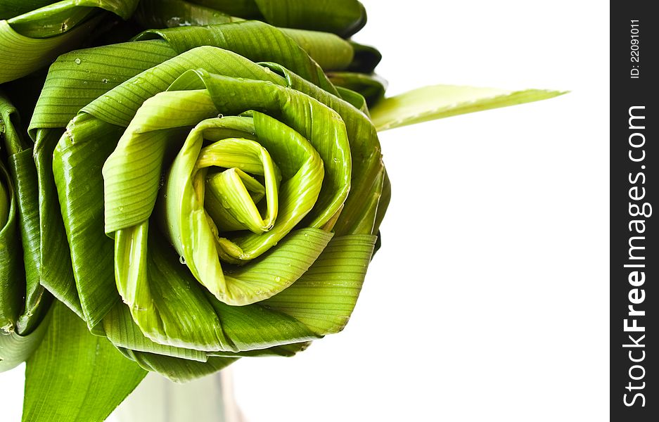 Roses Made From Pandanus Leaf