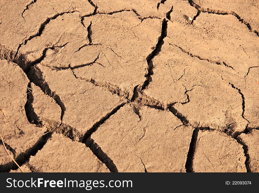 Cracked earth testure from dried mud. Cracked earth testure from dried mud