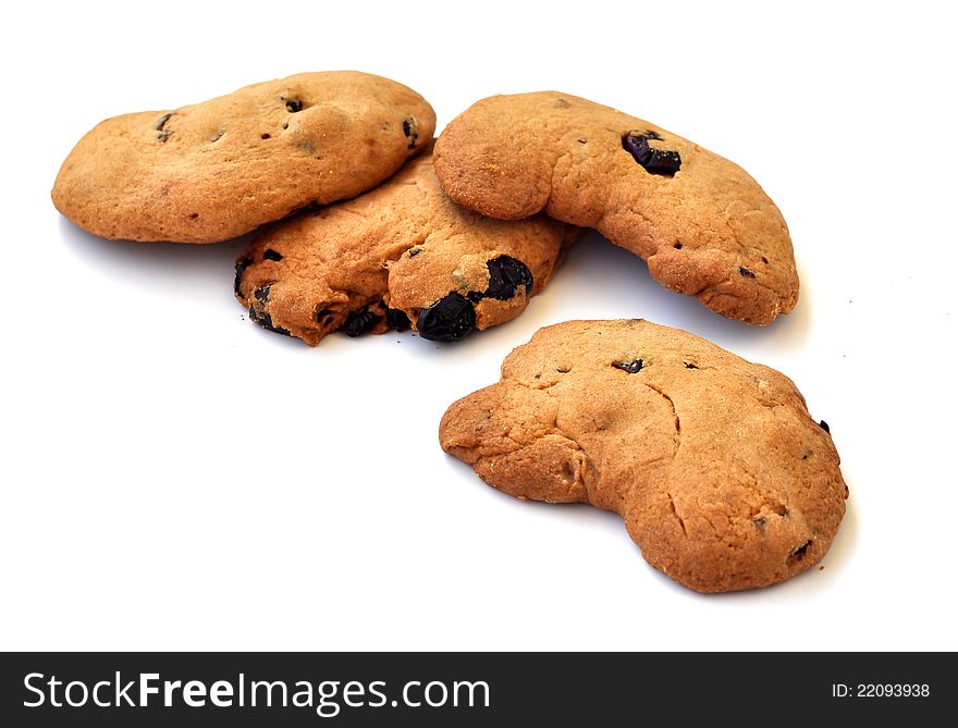 Four oat cookies with dried prunes; usually eaten in the morning with a cup of coffee. Four oat cookies with dried prunes; usually eaten in the morning with a cup of coffee